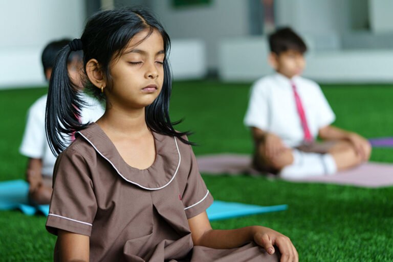 National Public School, Varthur Yoga Session at NPS varthur