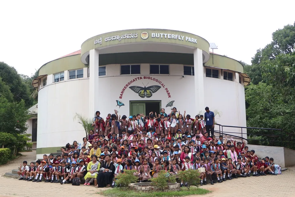 National Public School, Varthur Grade 1 Educational Visit Butterfly Park Bannerghatta Pic 1