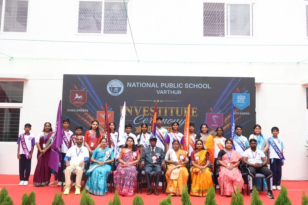 Investiture Ceremony Nps Varthur Capt B V Subramani Pic 1